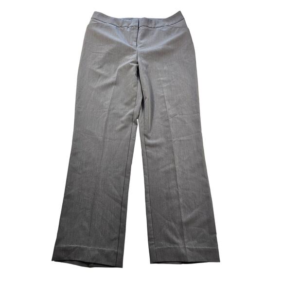 Chicos size 1 short PETITE (8) grey career business casual EUC high rise classy - Picture 1 of 7